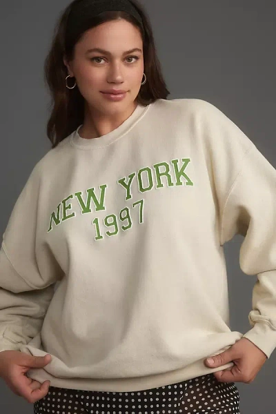 Shop By Anthropologie City Sweatshirt In White
