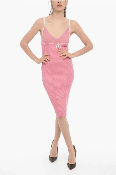 Cormio Naomi Knitted Cotton Blend Midi Dress