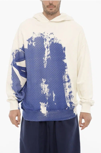 Shop A-cold-wall* Acid Wash Effect Printed Hoodie