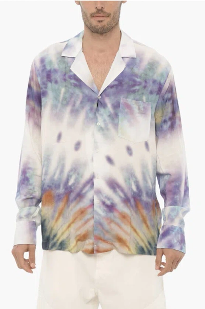 Shop Benevierre Tie-dye Effect Water Shirt With Breast Pocket