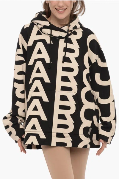 Shop Marc Jacobs All-over Monogram Oversized Hoodie