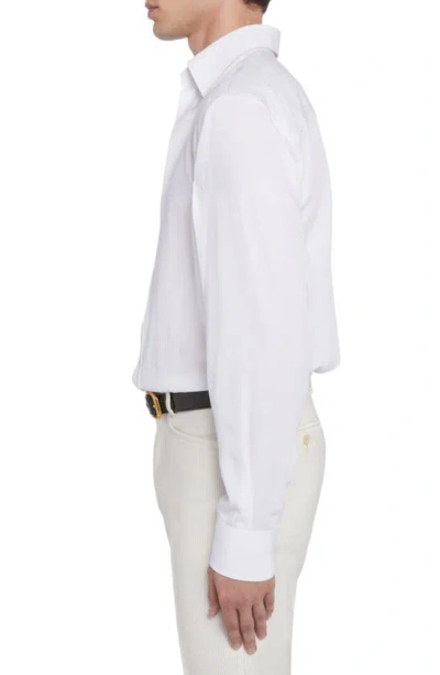 Shop Tom Ford Parachute Slim Fit Button-up Shirt In Ivory