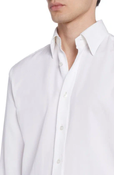 Shop Tom Ford Parachute Slim Fit Button-up Shirt In Ivory