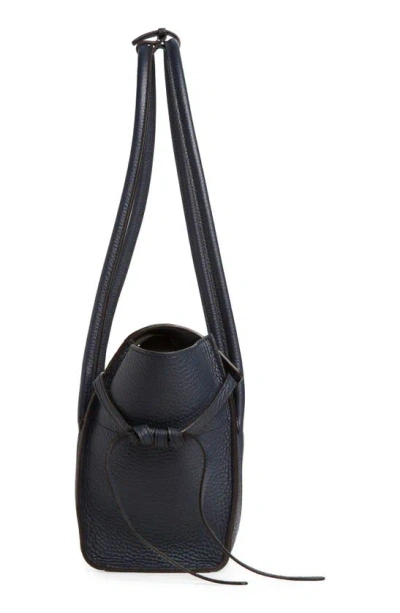 Mulberry Small Minimal Bayswater Leather Satchel In Night Sky
