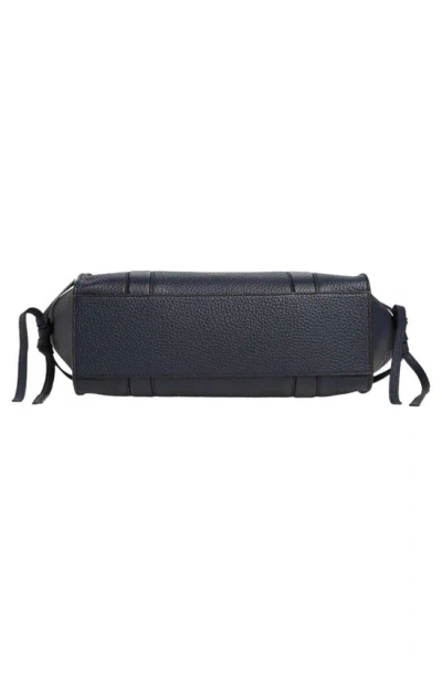 Mulberry Small Minimal Bayswater Leather Satchel In Night Sky