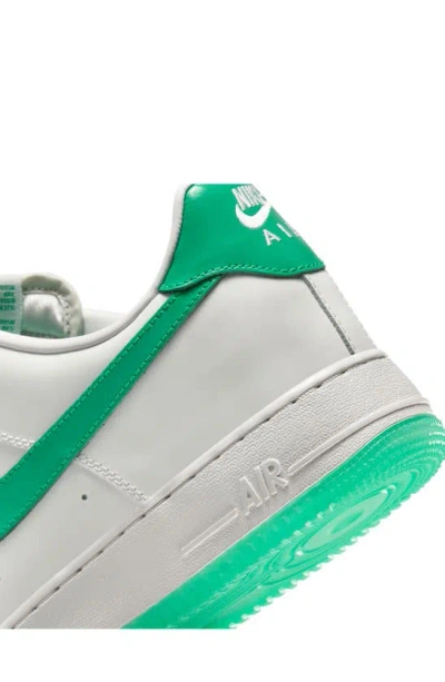 Shop Nike Air Force 1 '07 Premium Basketball Sneaker In Platinum Tint/ Stadium Green