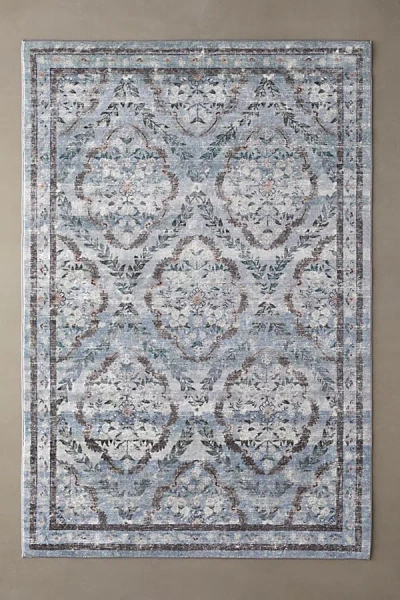 Shop Urban Outfitters Rifle Paper Co. X Loloi Courtyard Rug In Blue At