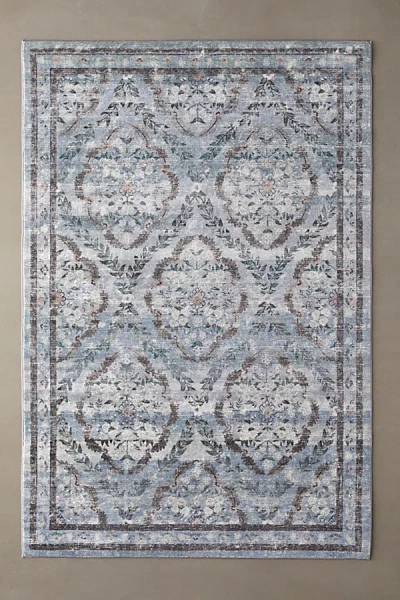 Urban Outfitters Rifle Paper Co. X Loloi Courtyard Rug In Blue At