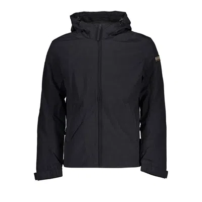 Shop Napapijri Black Polyester Jacket