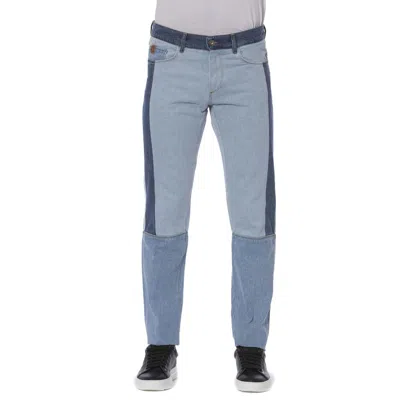 Shop Trussardi Jeans Blue Cotton Jeans & Pant