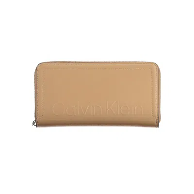 Shop Calvin Klein Brown Polyester Wallet
