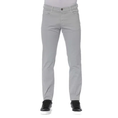 Shop Trussardi Jeans Gray Cotton Jeans & Pant