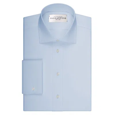 Shop Ballantyne Light Blue Cotton Shirt