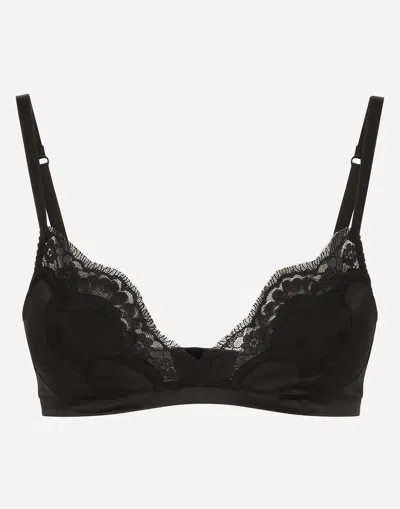 Dolce & Gabbana Soft Cup Bra In ブラック