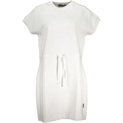 Shop Napapijri White Cotton Dress