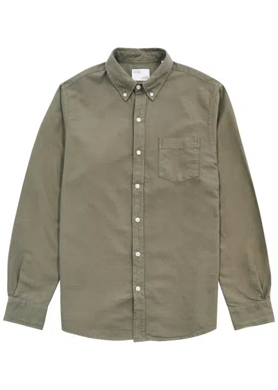 Shop Colorful Standard Cotton Shirt In Olive