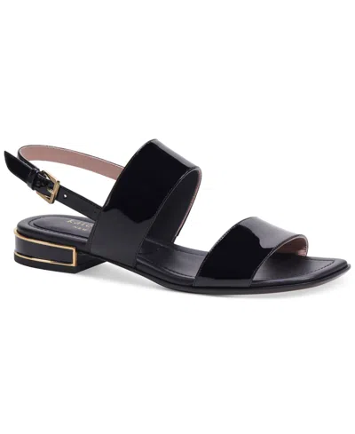 Shop Kate Spade Women's Merritt Slingback Flat Sandals In Black