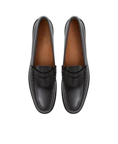 Shop Brooks Brothers Men's Bleeker Lug Sole Penny Loafers In Black