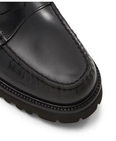 Brooks Brothers Men's Bleeker Lug Sole Penny Loafers In Black