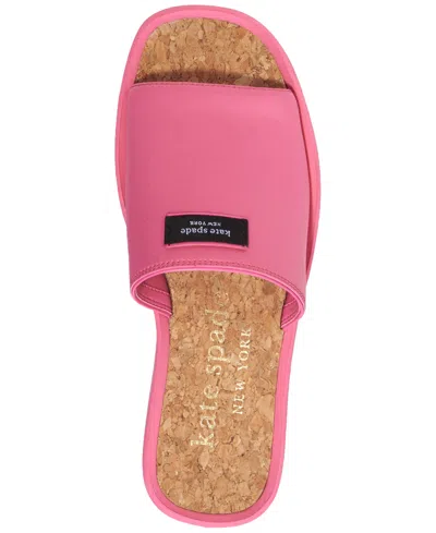 Shop Kate Spade Women's Spree Slide Flat Sandals In Cream,black