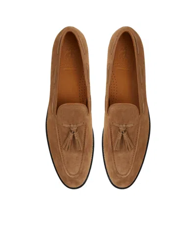 Brooks Brothers Men's Charlton Tassel Dress Loafers In Medium Brown