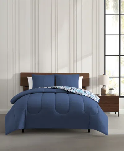 Shop Keeco Sable 3-pc. Comforter Set In Blue