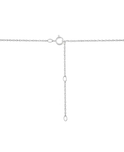 Shop Macy's Diamond Heart & Mom Coin Pendant Necklace (1/10 Ct. T.w.) In Sterling Silver, 16" + 2" Extender