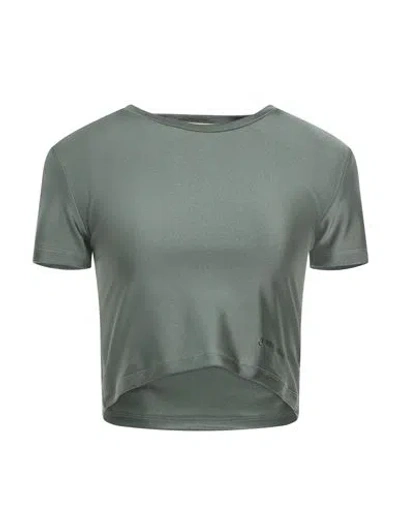 Hinnominate Woman T-shirt Military Green Size S Polyamide, Elastane In Green