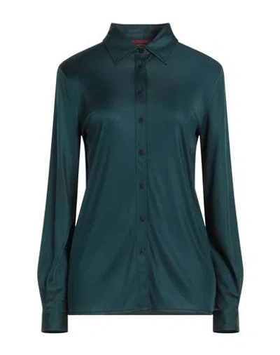 Shop Missoni Woman Shirt Dark Green Size 10 Viscose