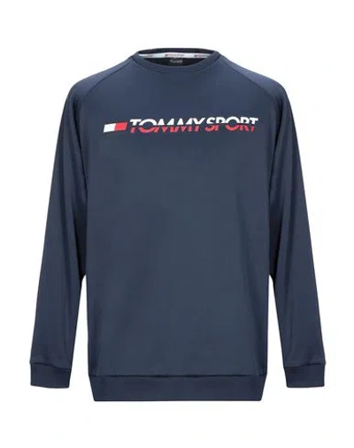 Shop Tommy Sport Man Sweatshirt Midnight Blue Size M Polyester, Elastane