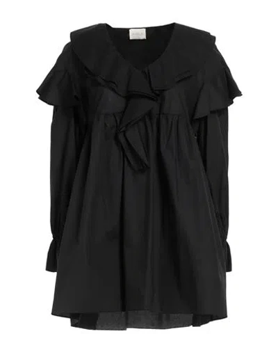 Bohelle Woman Mini Dress Black Size 4 Cotton In Black