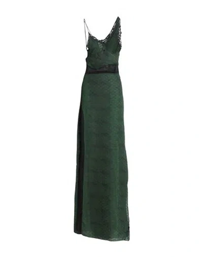 Shop Victoria Beckham Woman Maxi Dress Military Green Size 4 Polyester