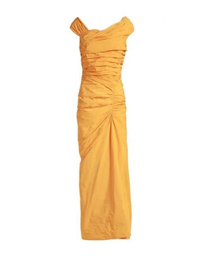 Shop Dsquared2 Woman Maxi Dress Mandarin Size 8 Polyester