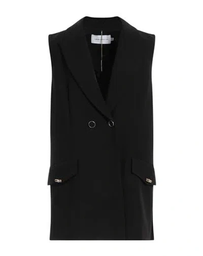 Shop Simona Corsellini Woman Blazer Black Size 12 Polyester, Elastane