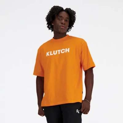Shop New Balance Mens  X Klutch Pre-game Chill T-shirt In Orange/orange