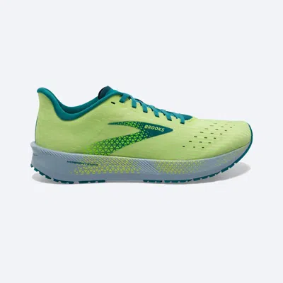 Shop Brooks Men's Hyperion Tempo Road-running Shoes - Medium/d Width In Green/kayaking/dusty Blue