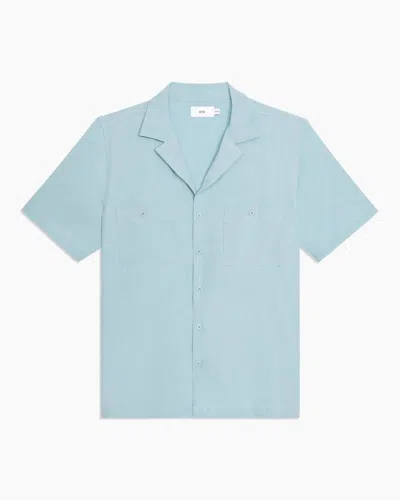 Shop Onia Men Versatility Camp Shirt In Hazy Cloud In Blue