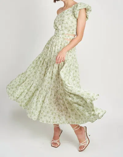 Shop En Saison Jemma Maxi Dress In Moss Green