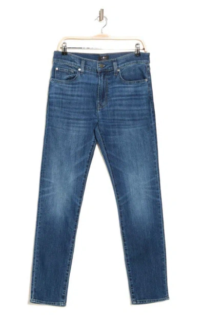 Shop 7 For All Mankind Paxton Stretch Cotton Blend Jeans In Flash