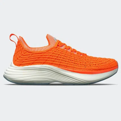 Shop Apl Athletic Propulsion Labs Women's Techloom Zipline Running Shoes In Molten/pristine/ribbed In Orange