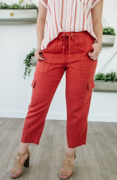 Shop Sanctuary Discoverer Pull-on Cargo Pant In Sedona In Red