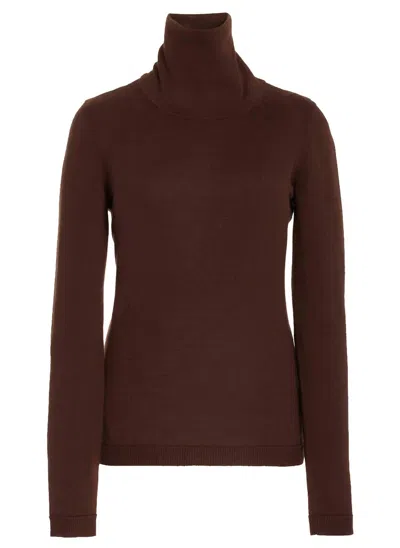 Shop Brandon Maxwell The Ashlie Cashmere Turtleneck In Chicory In Brown