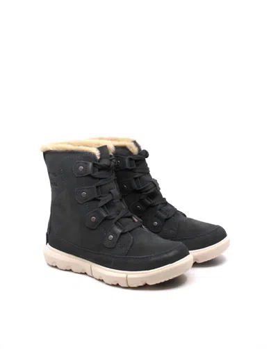 Shop Sorel Joan Ankle Boots In Grill/fawn In Black