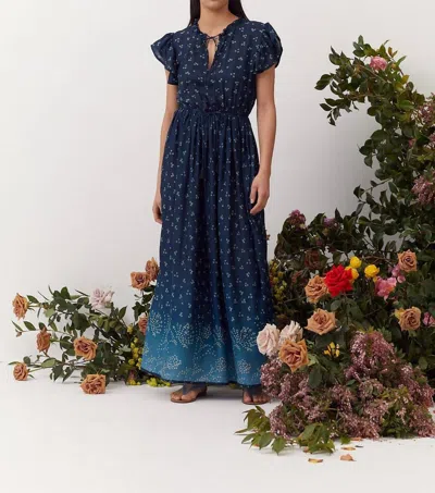 Shop Hannah Artwear Charlotte Dress In Umbra In Blue