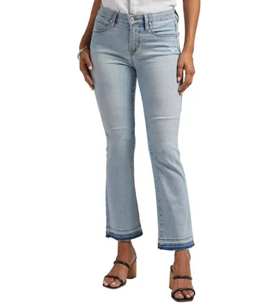 Shop Jag Eloise Mid Rise Bootcut Crop Jean In Bleach Blue