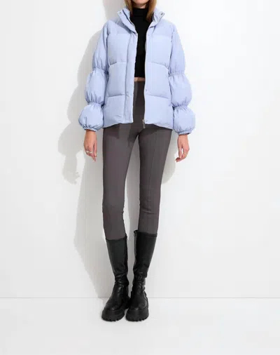 Shop Unreal Fur Mariposa Puffer Jacket In Pastel Blue