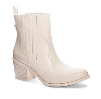 Shop Chinese Laundry U See Bootie In Cream In Beige