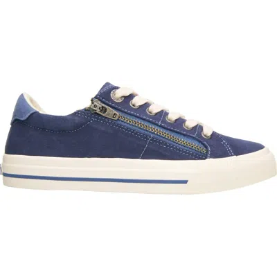 Shop Taos Women's Z Soul Sneaker - Medium Width In Navy/indigo Distressed In Blue