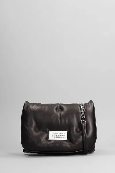 Shop Maison Margiela Glam Slam Shoulder Bag In Black Leather