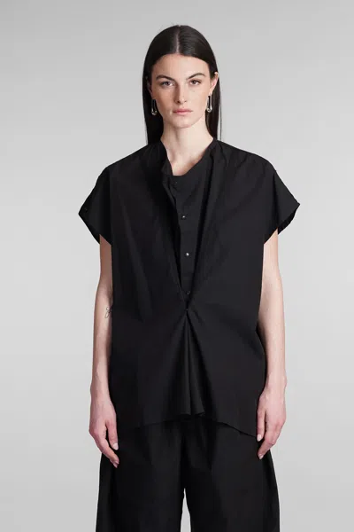 Shop Lemaire Blouse In Black Cotton